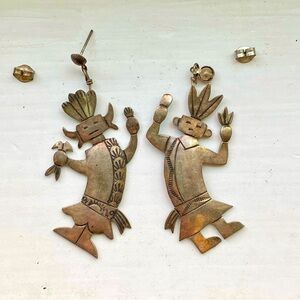 Sterling figure earrings